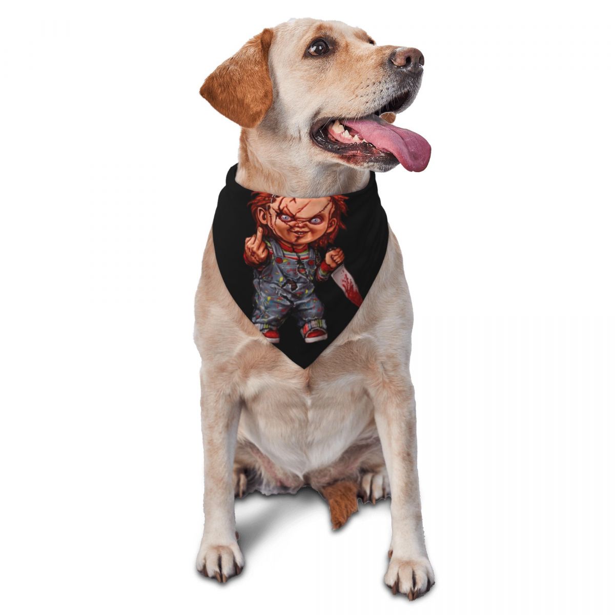 Dog Bandana Scarf - The Killer Doll Chucky Pet Bandanas