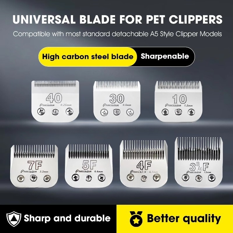 A5 Clipper Blades 10# 30# 40#  - Dog Grooming Clippers recension och pris