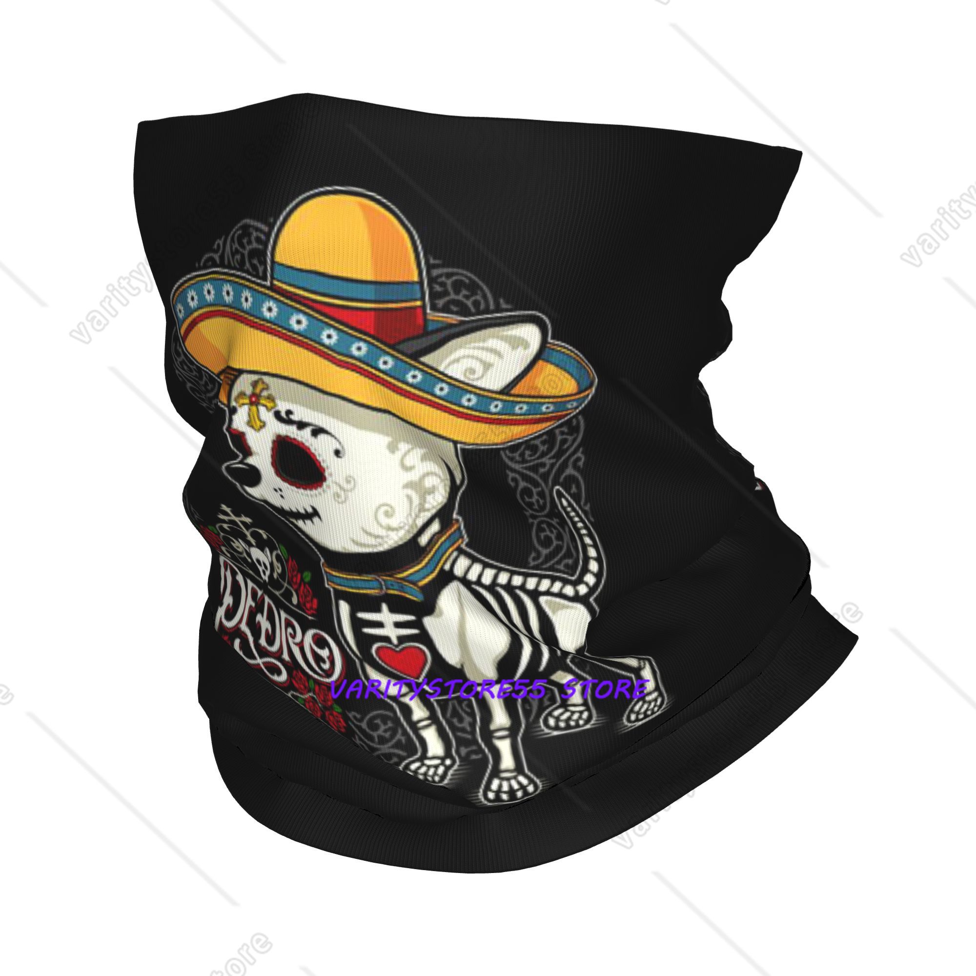 Day of the Dead Dog Print Band - Dog Bandana Scarf recension och pris